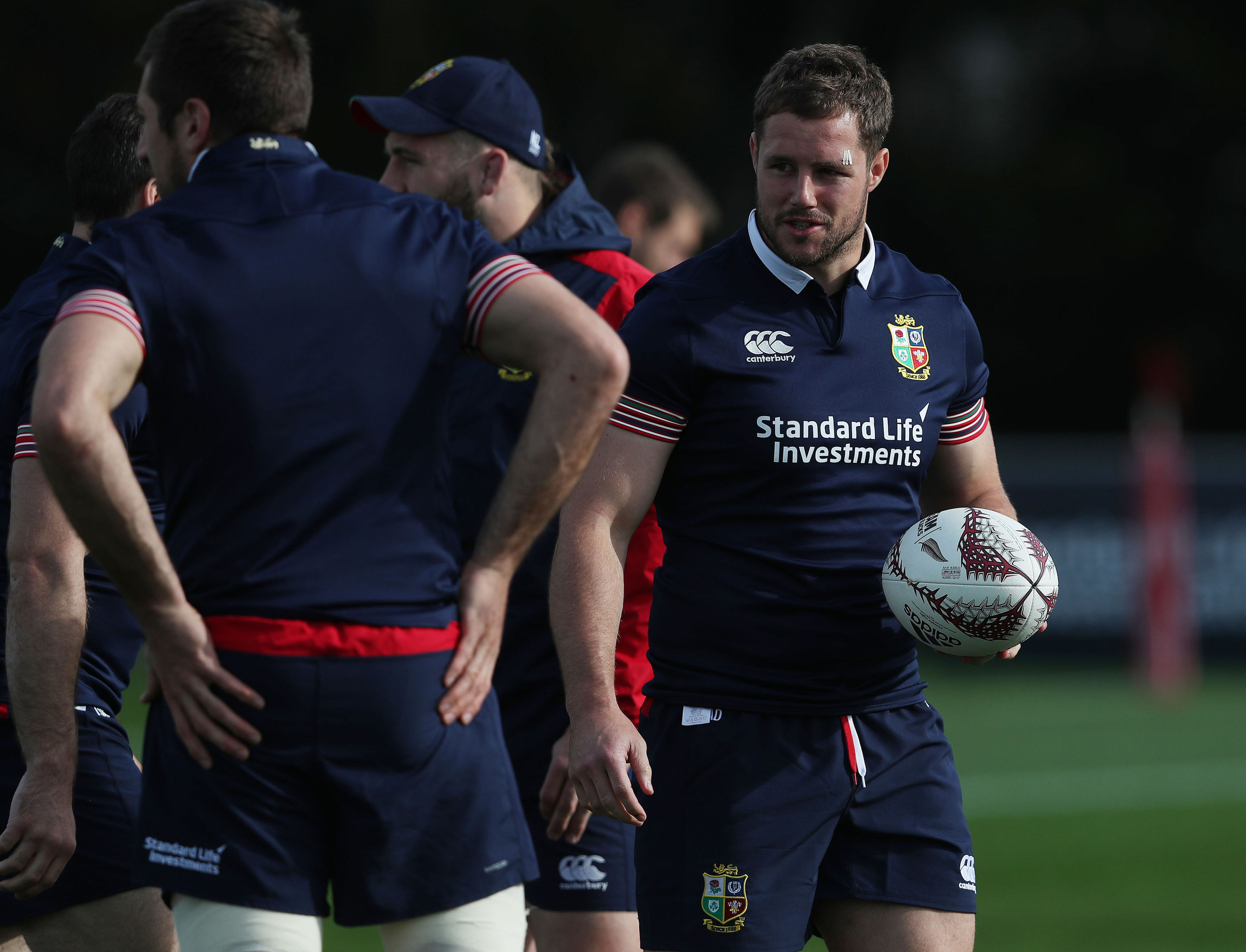 Allan Dell, training wiht the Lions in New Zealand yesterday, has signed a new deal with Edinburgh.