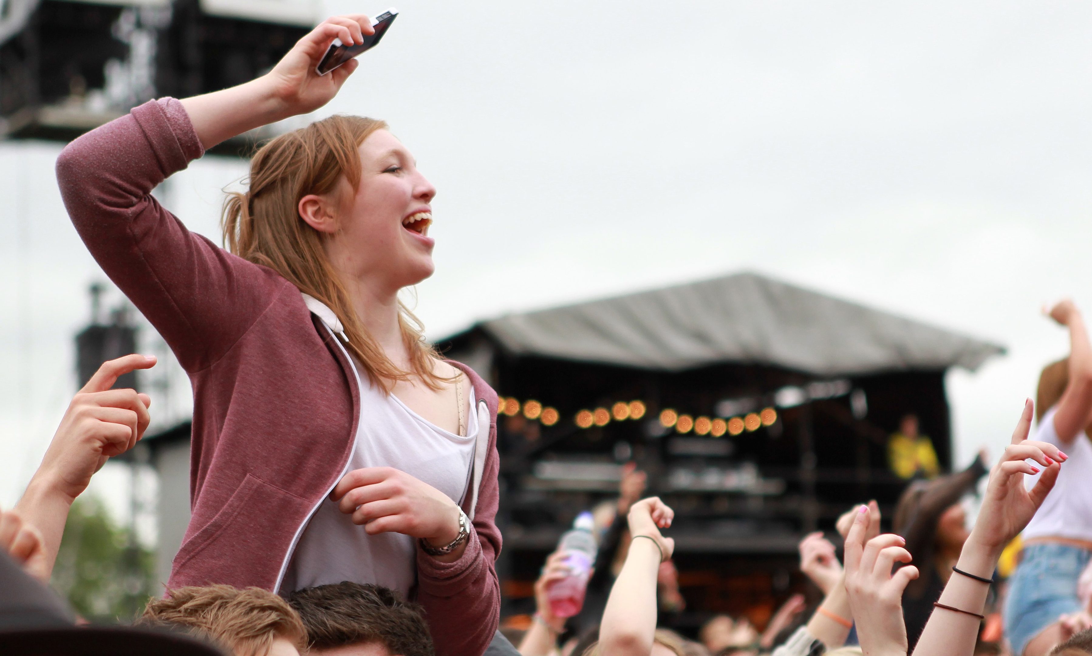 Fans at the Radio One Big Weekend in Glasgow, 2014.