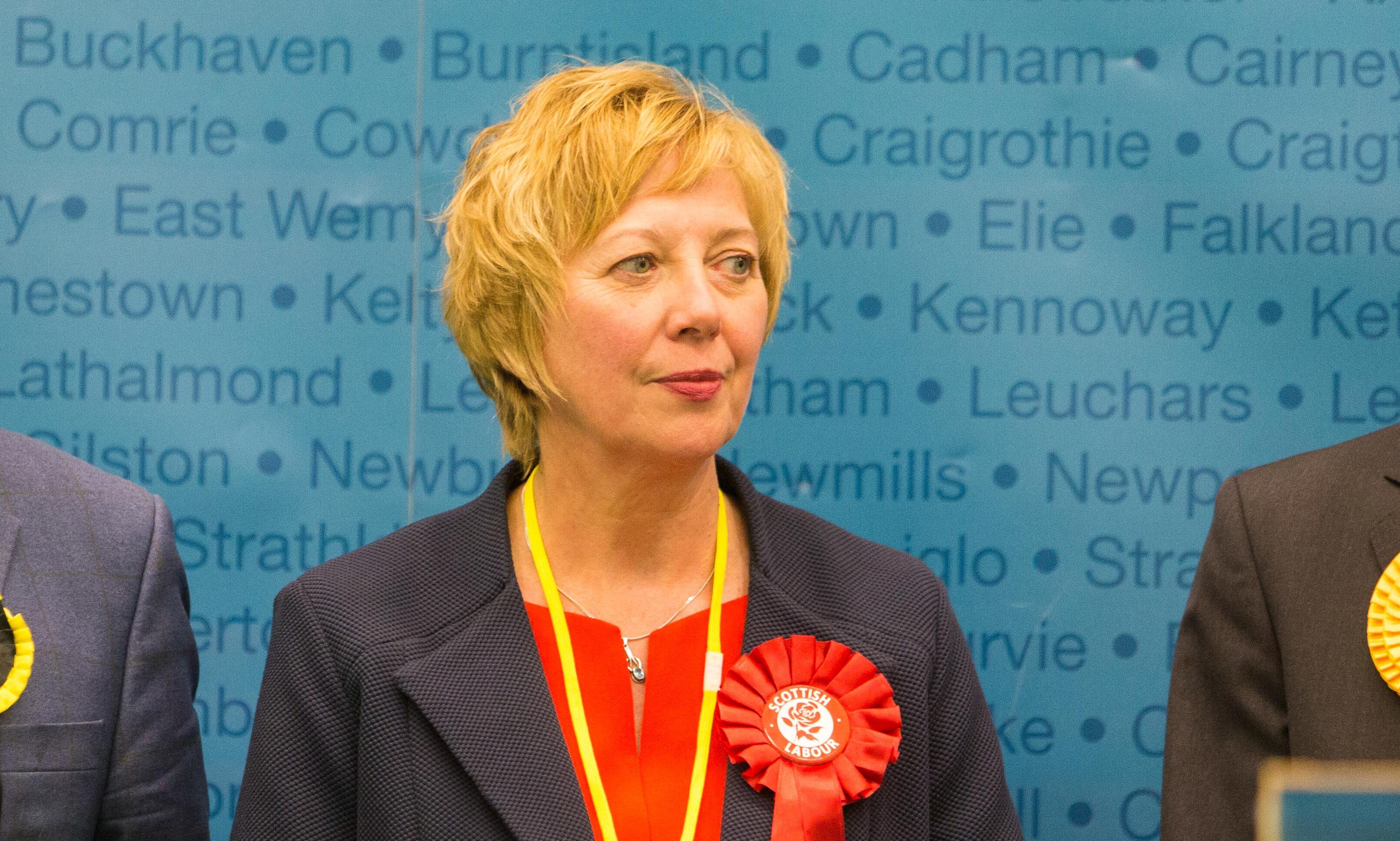 Lesley Laird MP as she won the Kirkcaldy and Cowdenbeath seat for Labour