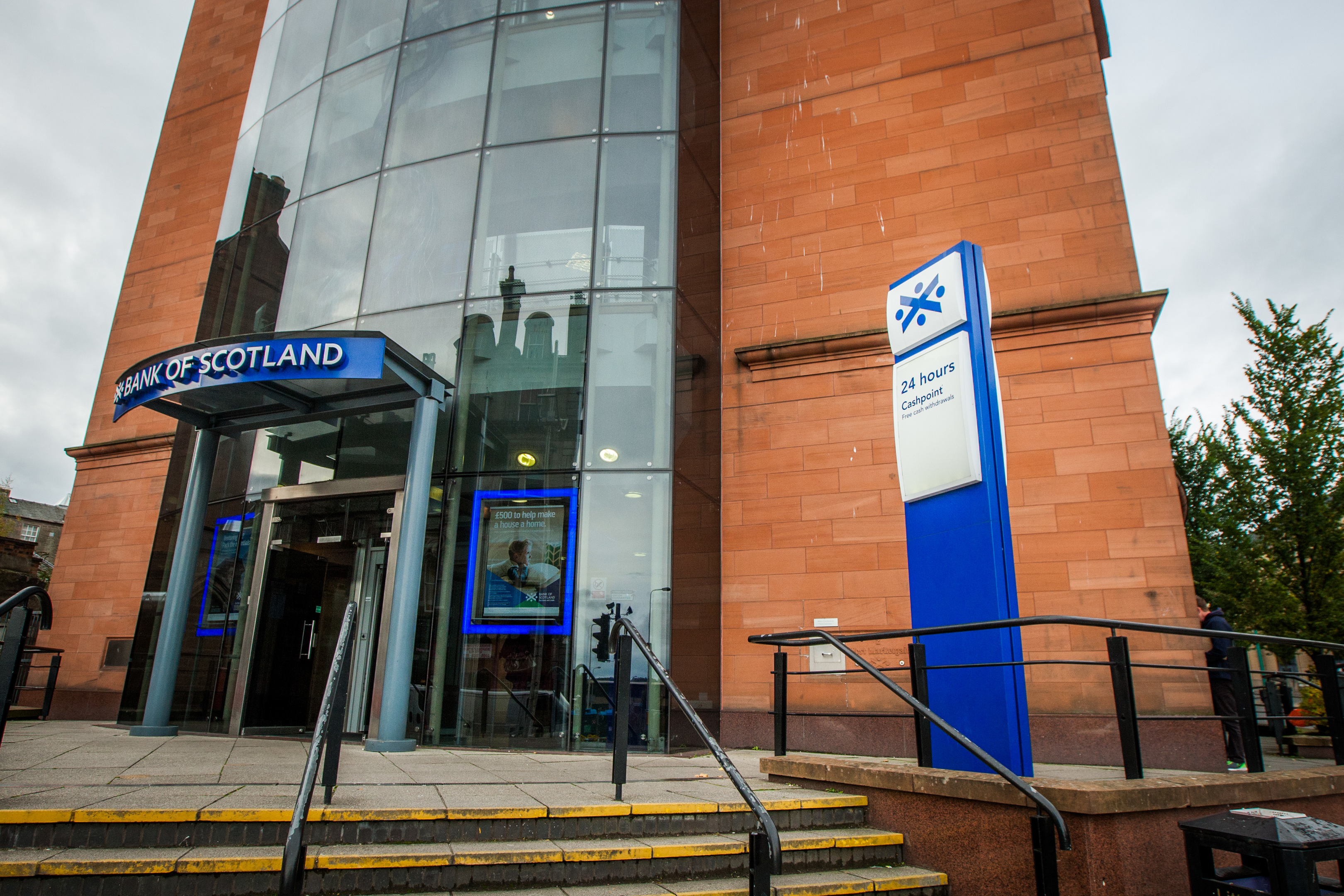 The Bank of Scotland branch in Marketgait.