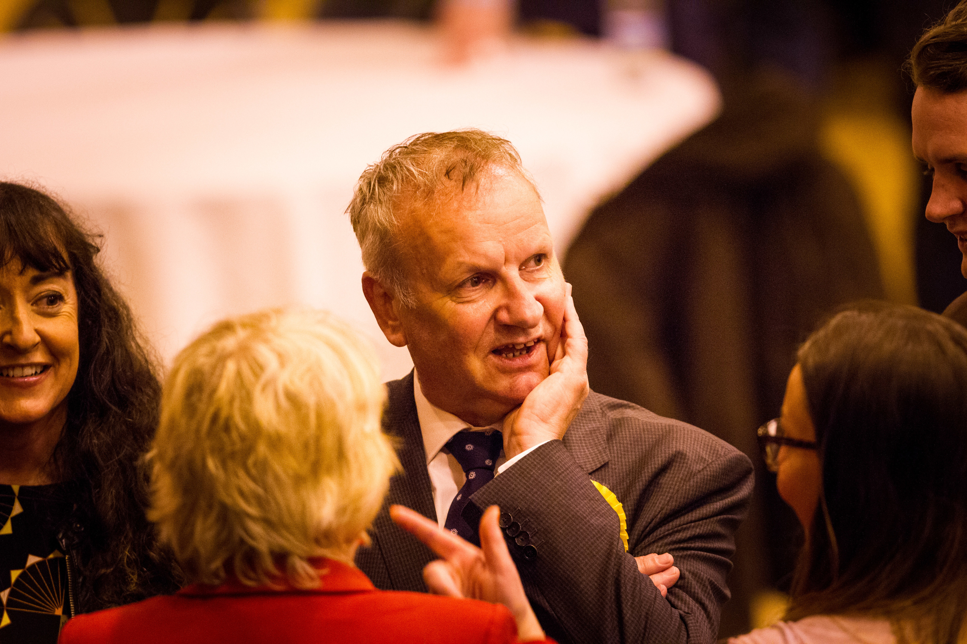 The SNP's Pete Wishart at the Perth general election count. He called the move "extraordinary"