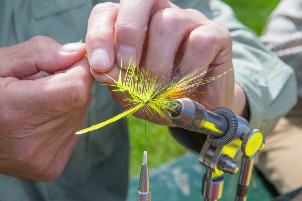 Fly tying is an intricate business.