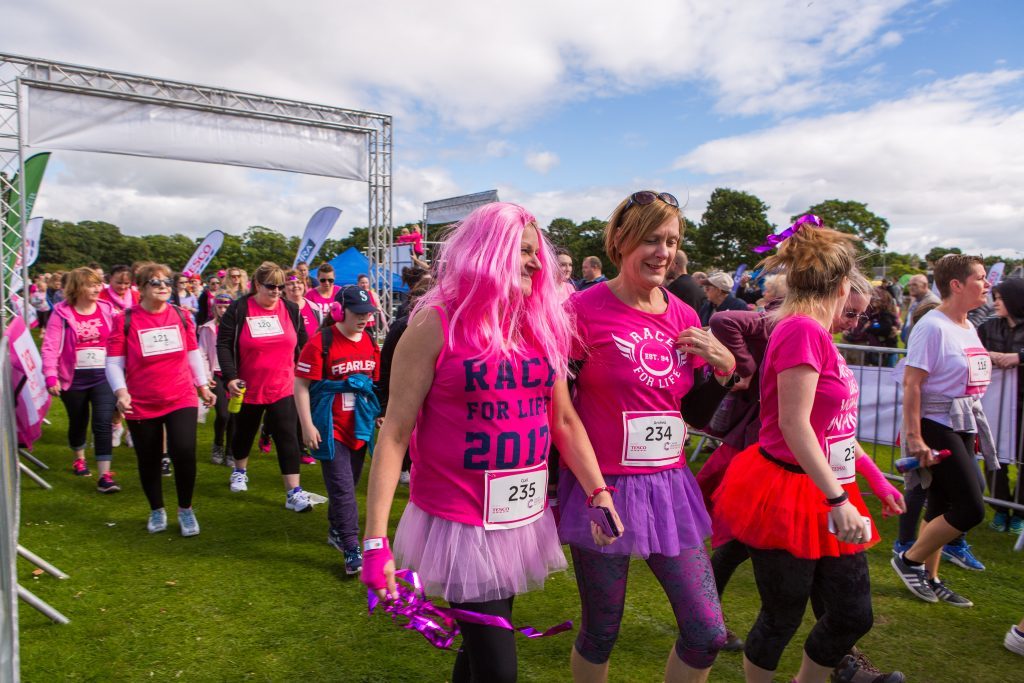 The Race For Life in Kirkcaldy.