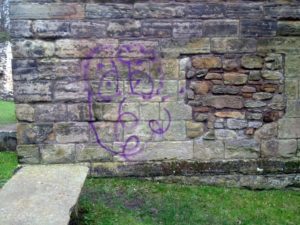 The vandalism at St Bridget's Kirk
