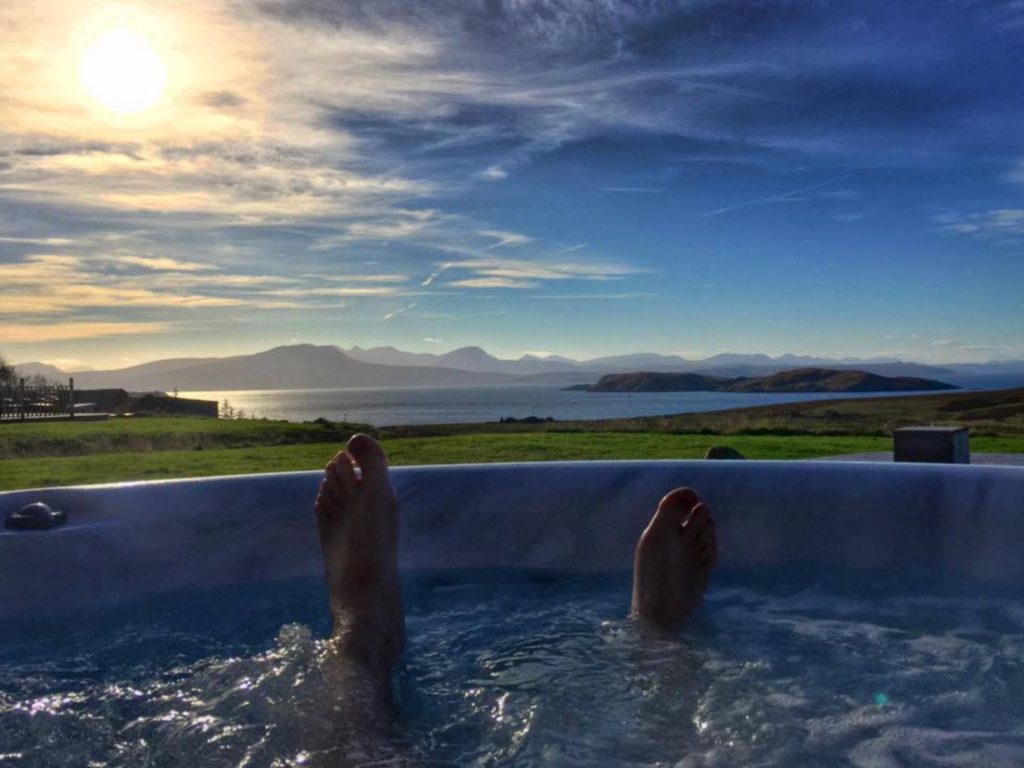 Sheer bliss and heavenly views from the hot tub.