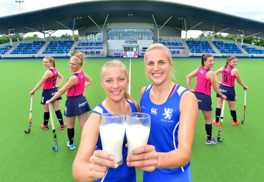 Team Captains Kareena Cuthburt,29,Greenock and Becky Merchant, 28, Edinburgh