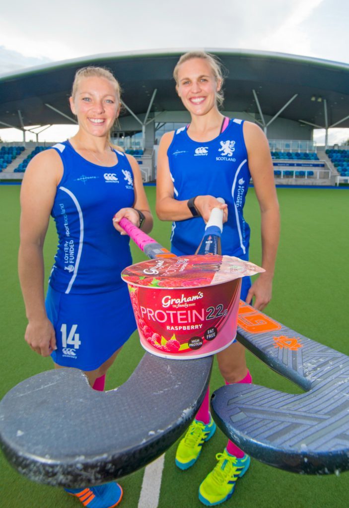 Team Captains Kareena Cuthburt, 29, Greenock and Becky Merchant, 28,Edinburgh