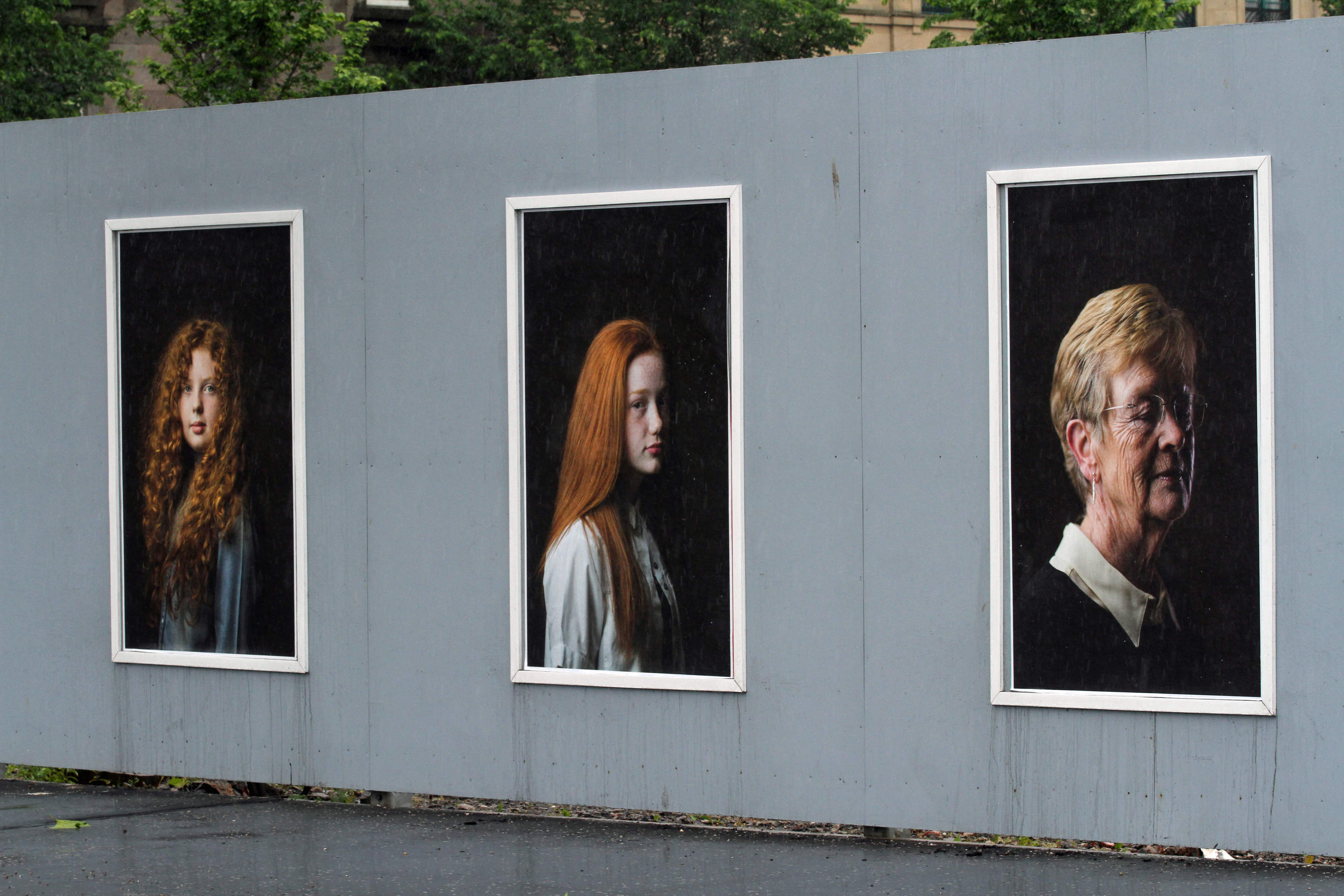 The exhibition features red-haired Dundonians from a variety of backgrounds and ages