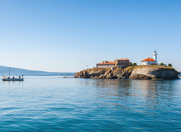 Saint Anastasia Island in Burgas bay, Black Sea