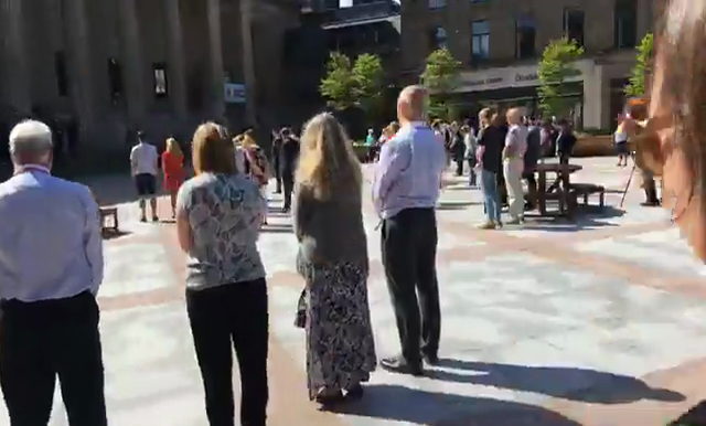 Minute's silence for Grenfell Tower victims is held in Dundee.