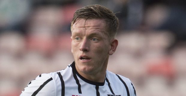 Lee Ashcroft in action for Dunfermline.