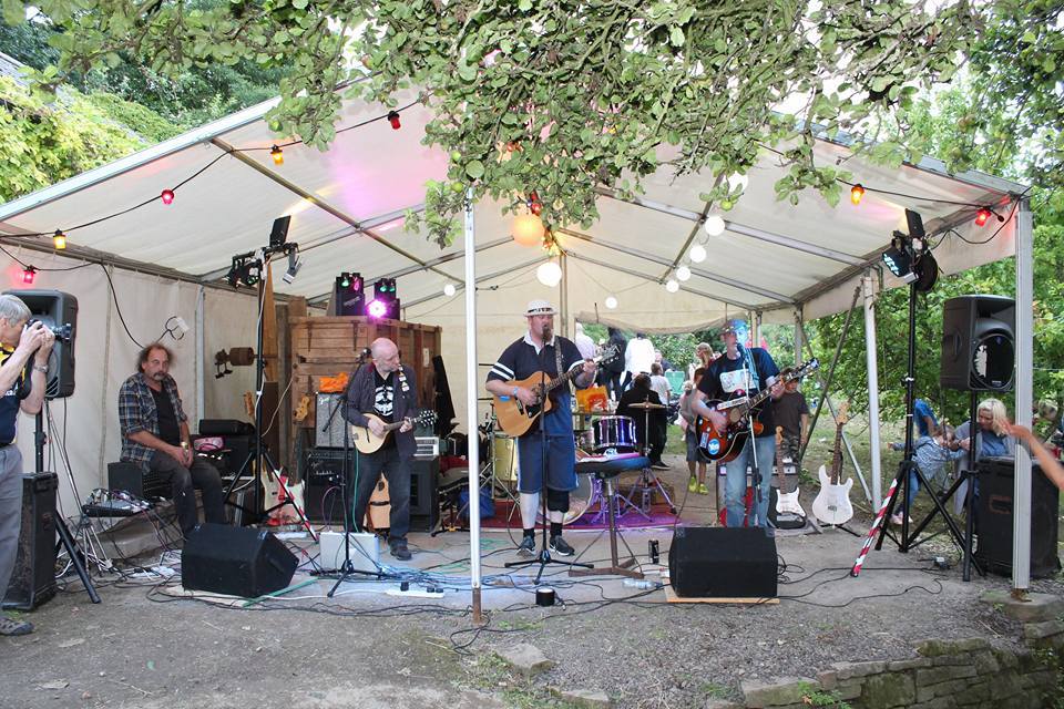 Musicians at a previous Barry Mill music event.