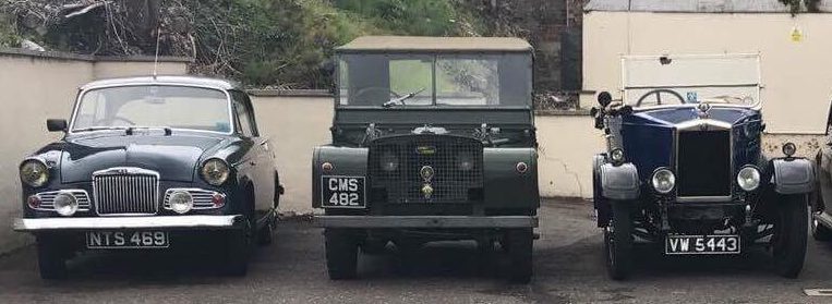 Some of the vehicles that were on display at Glamis Castle this weekend.