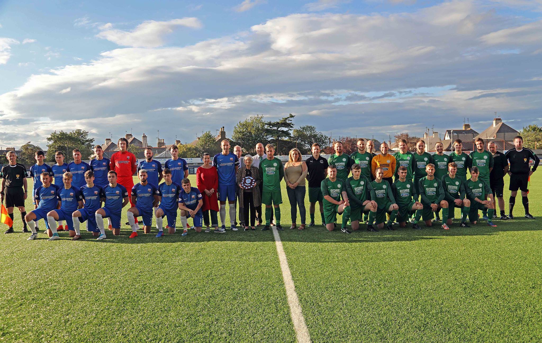 The teams before the match