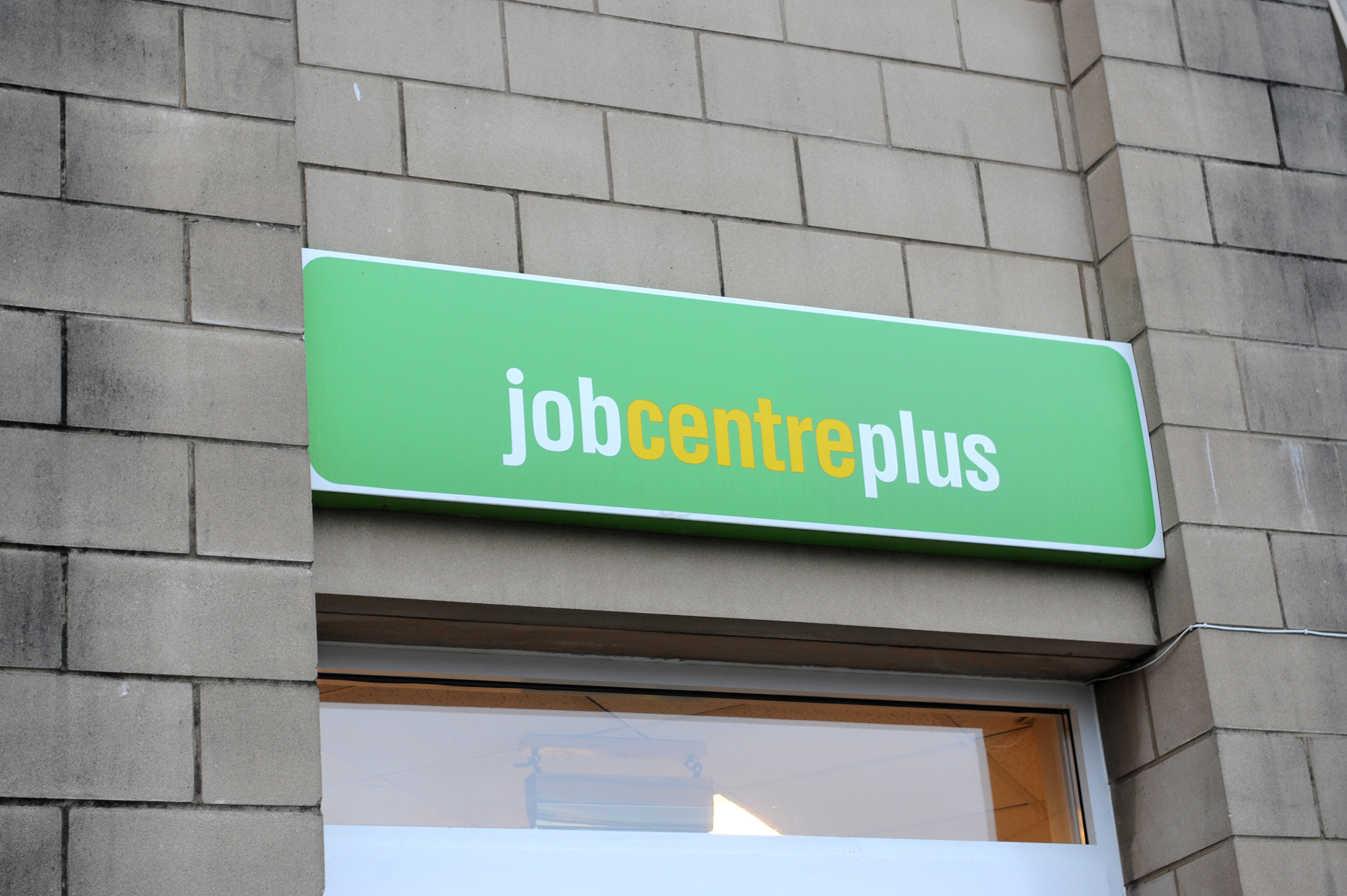 A Job Centre sign