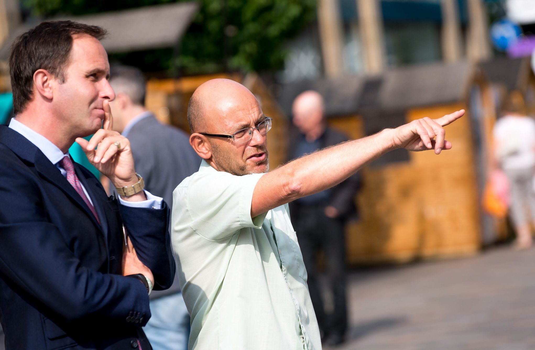 John Bullough (left) and designer Wayne Hemingway who is advising on Perth’s cultural aspirations.