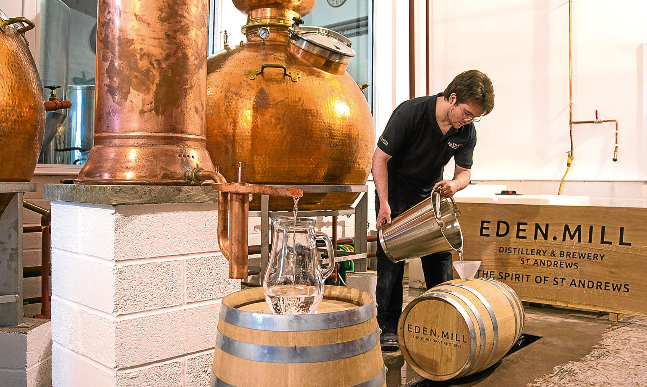 Eden Mill produces a range of drinks from craft beers to gin and whisky