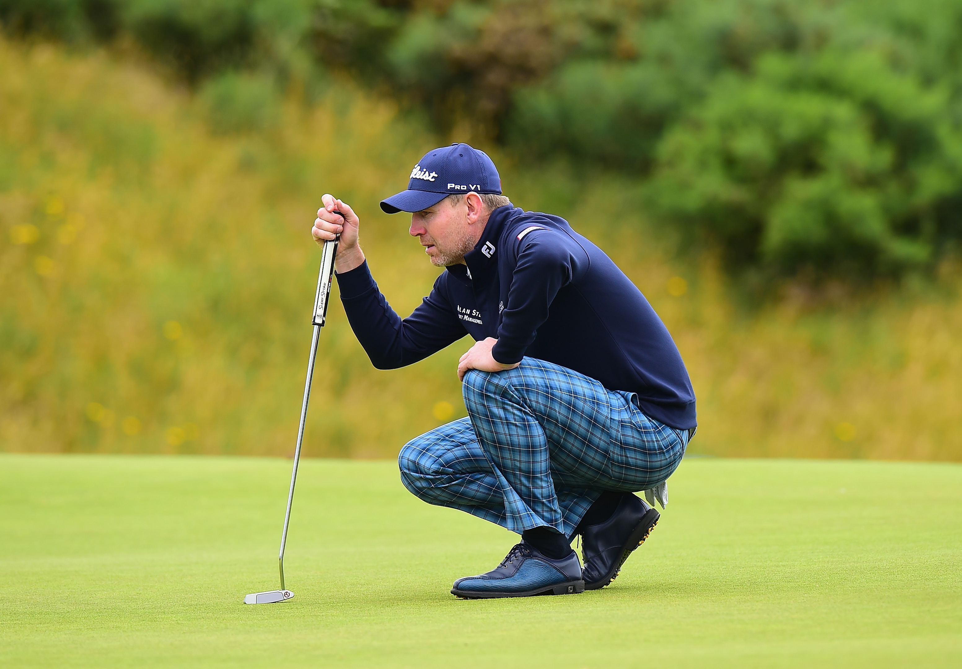 Stephen Gallacher is the best placed Scot in the AAM Scottish Open.