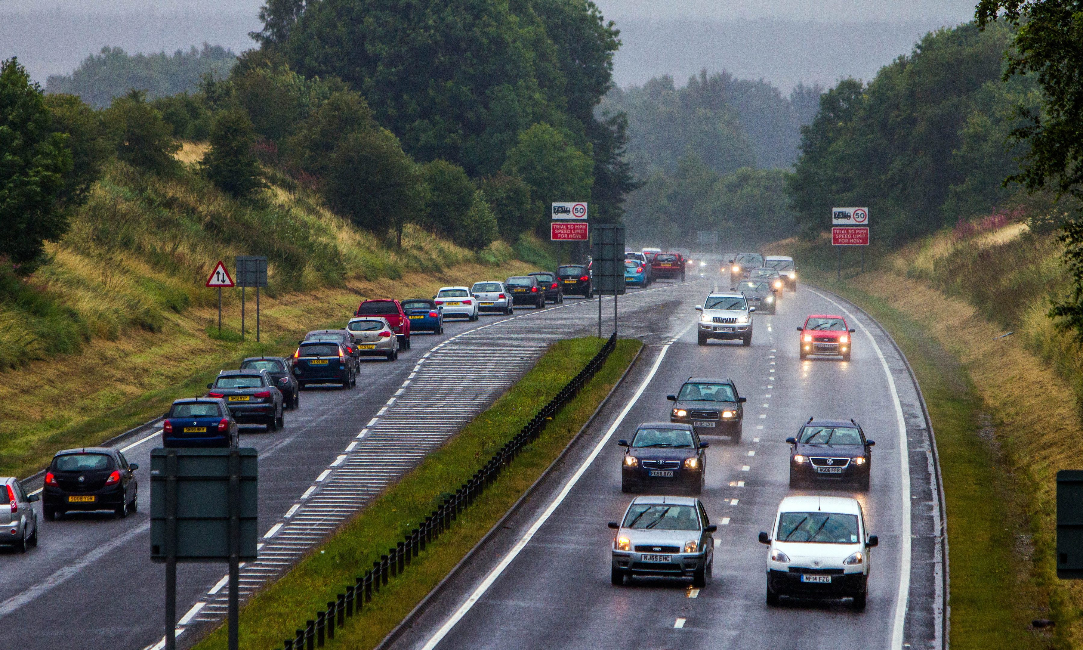 The A9 at Luncarty