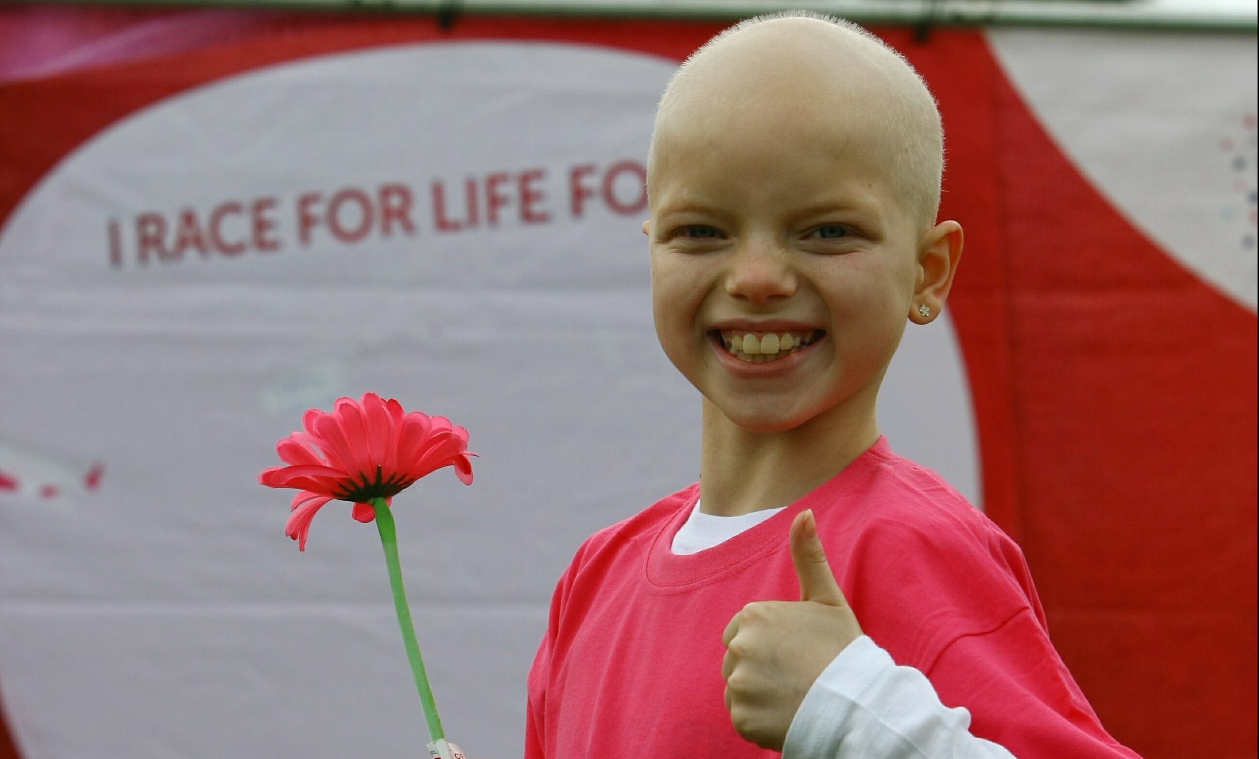 Lily Douglas at the Race For Life.