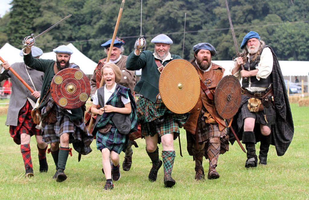 A reenactment of the battle by the Soldiers of Killiecrankie.