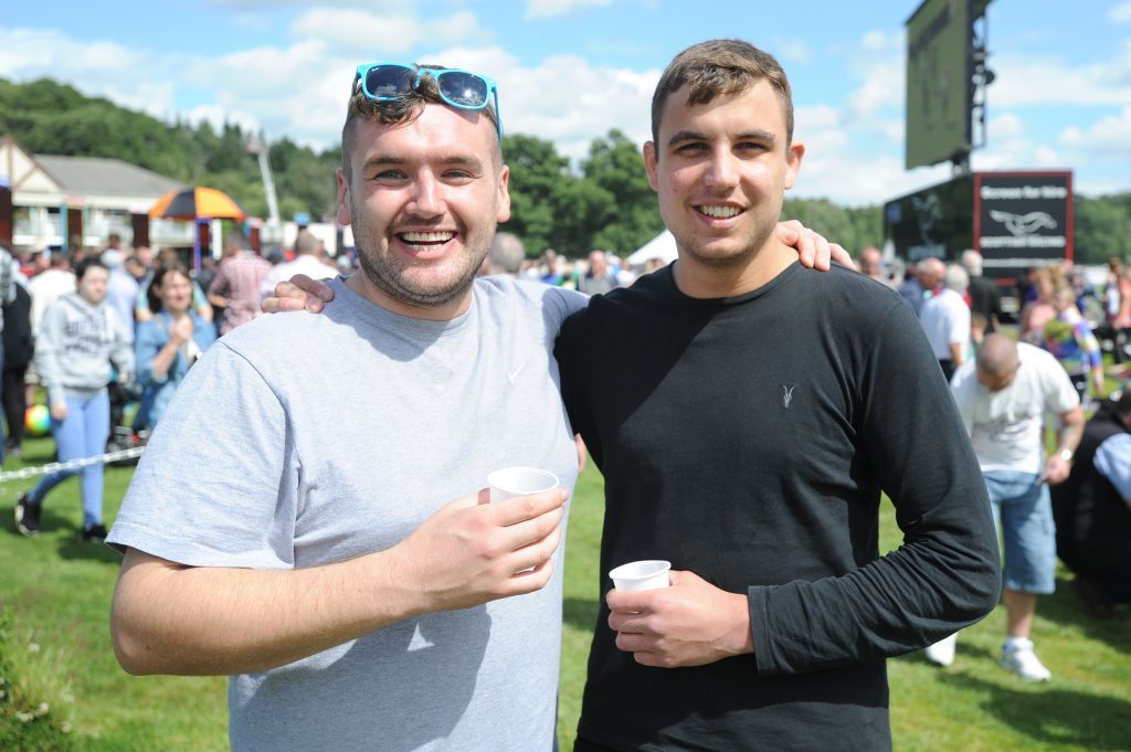 Lewis Ross and Stuart Spalding enjoying their day.
