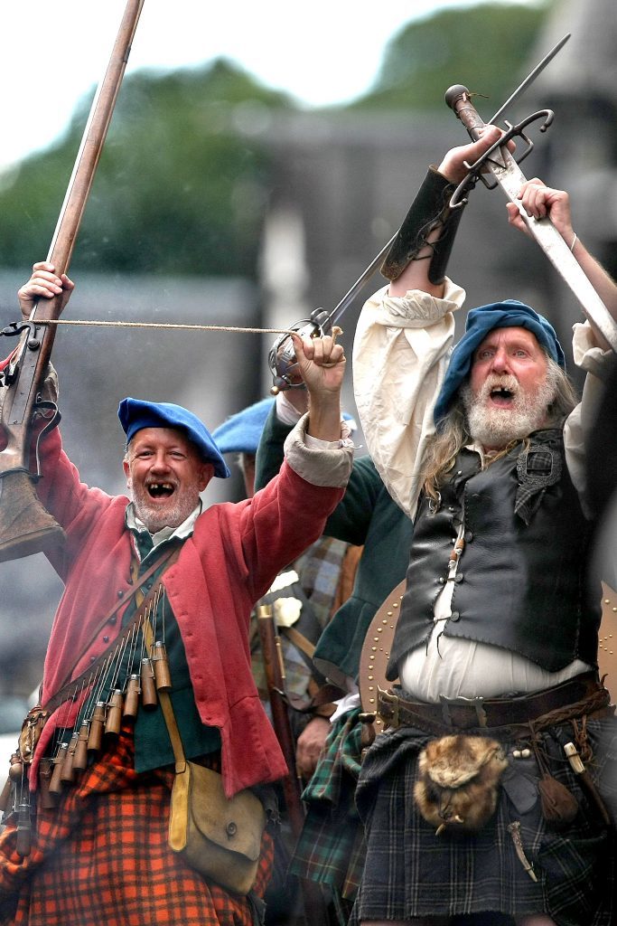 A re-enactment of the events that took place in the Pass of Killiecrankie in 2017.