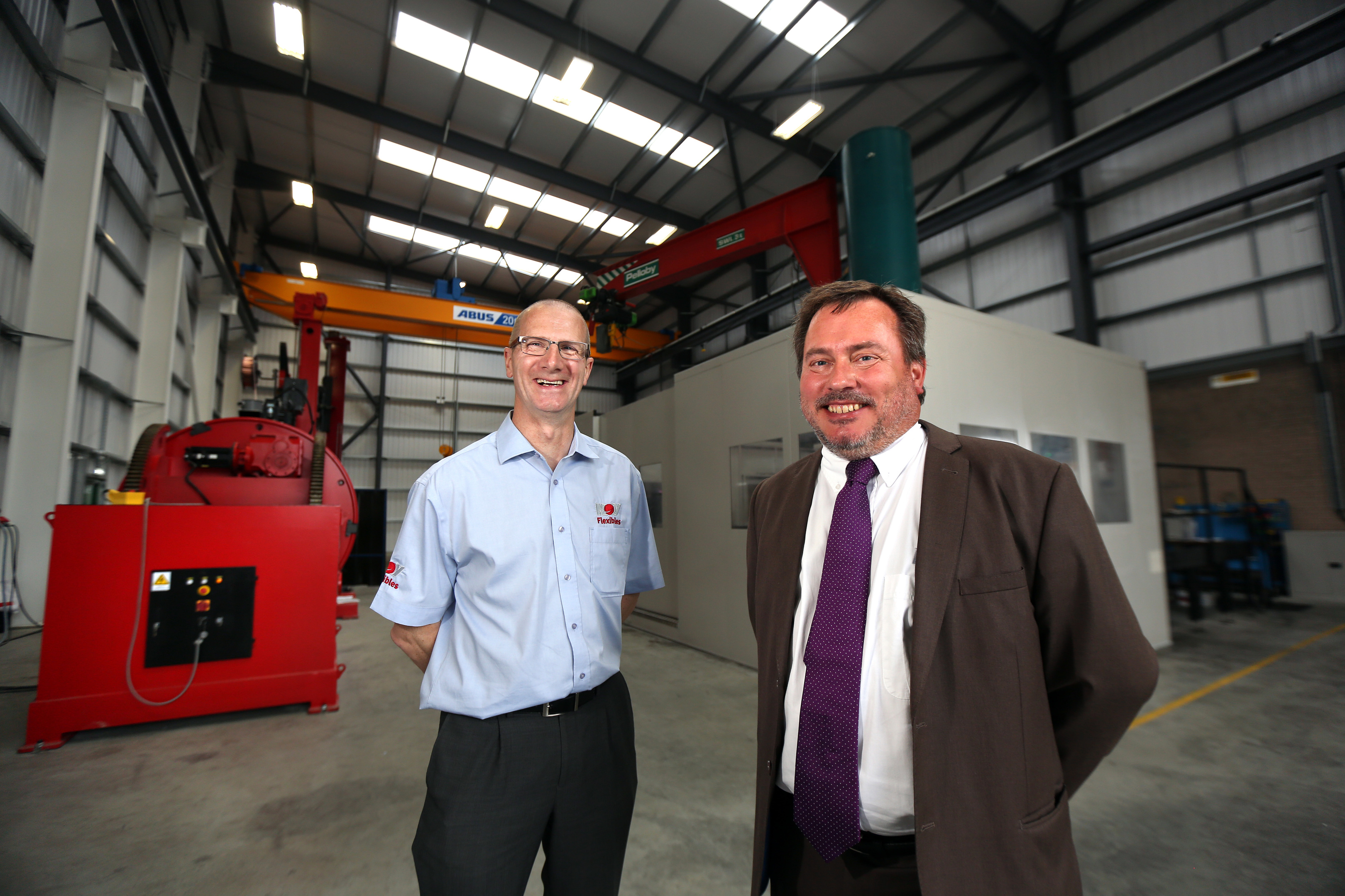 Extension project manager Alex Mitchell and supply chain director Steen Tornoe.