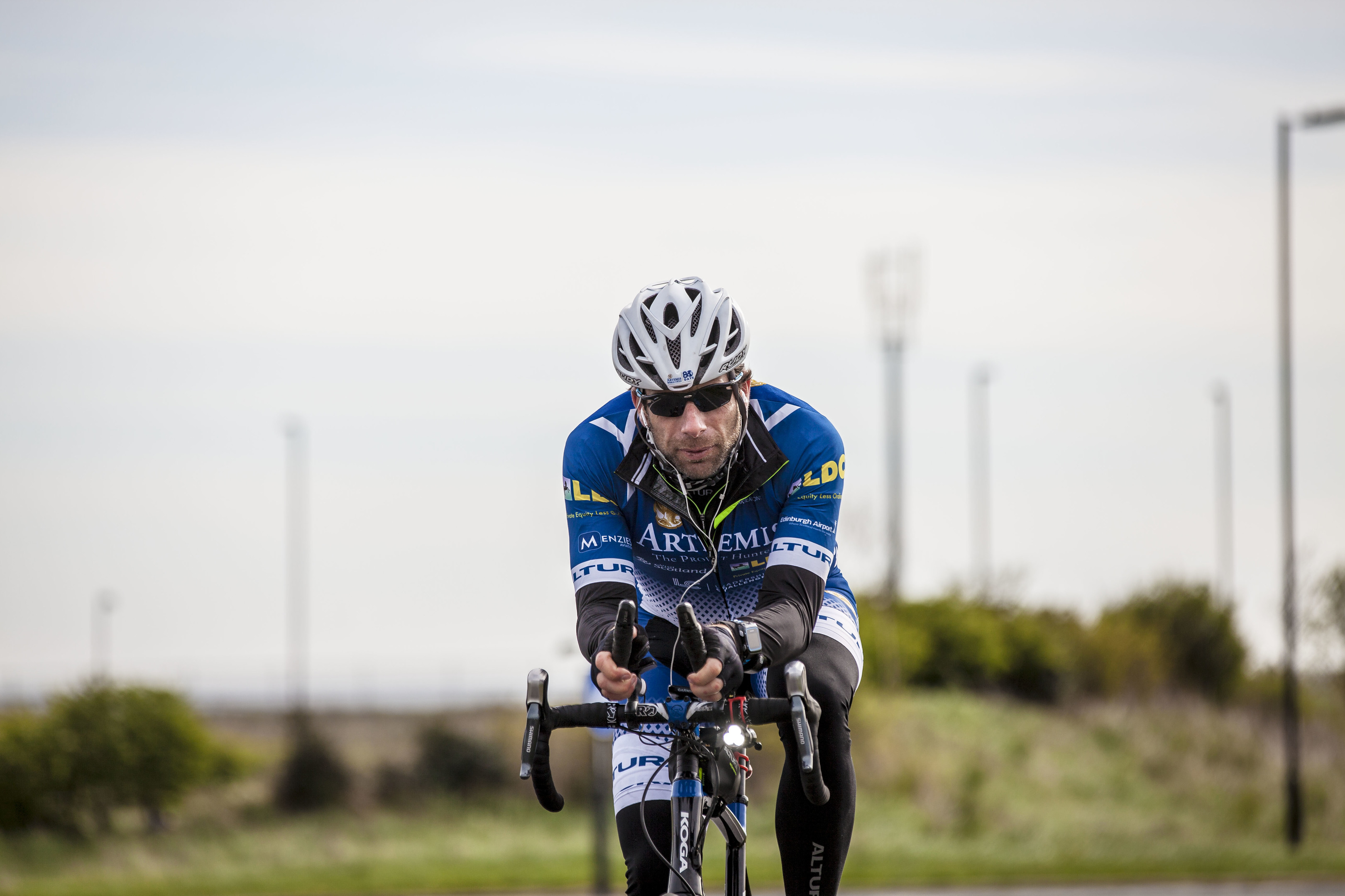 Mark Beaumont in action.