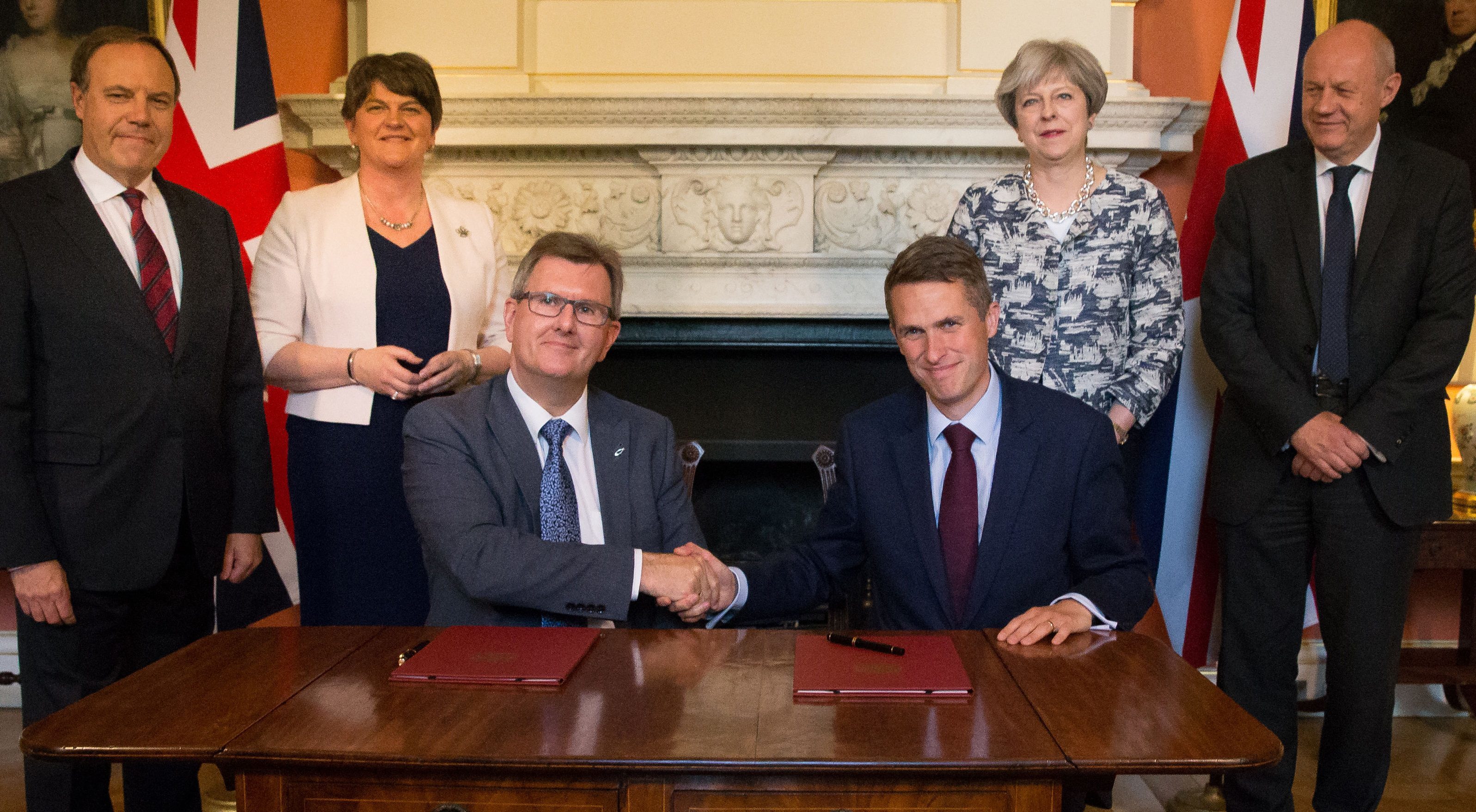 The DUP agreed a deal to support the minority Conservative government.