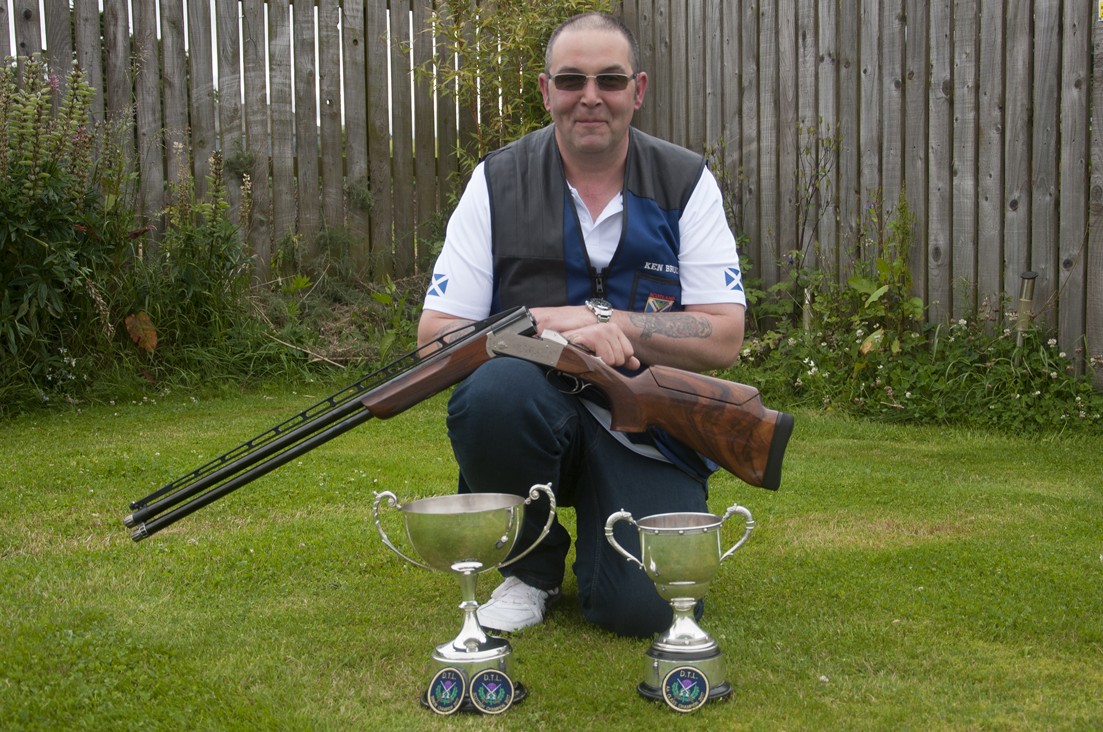 Angus clay pigeon shooter Ken Bruce.