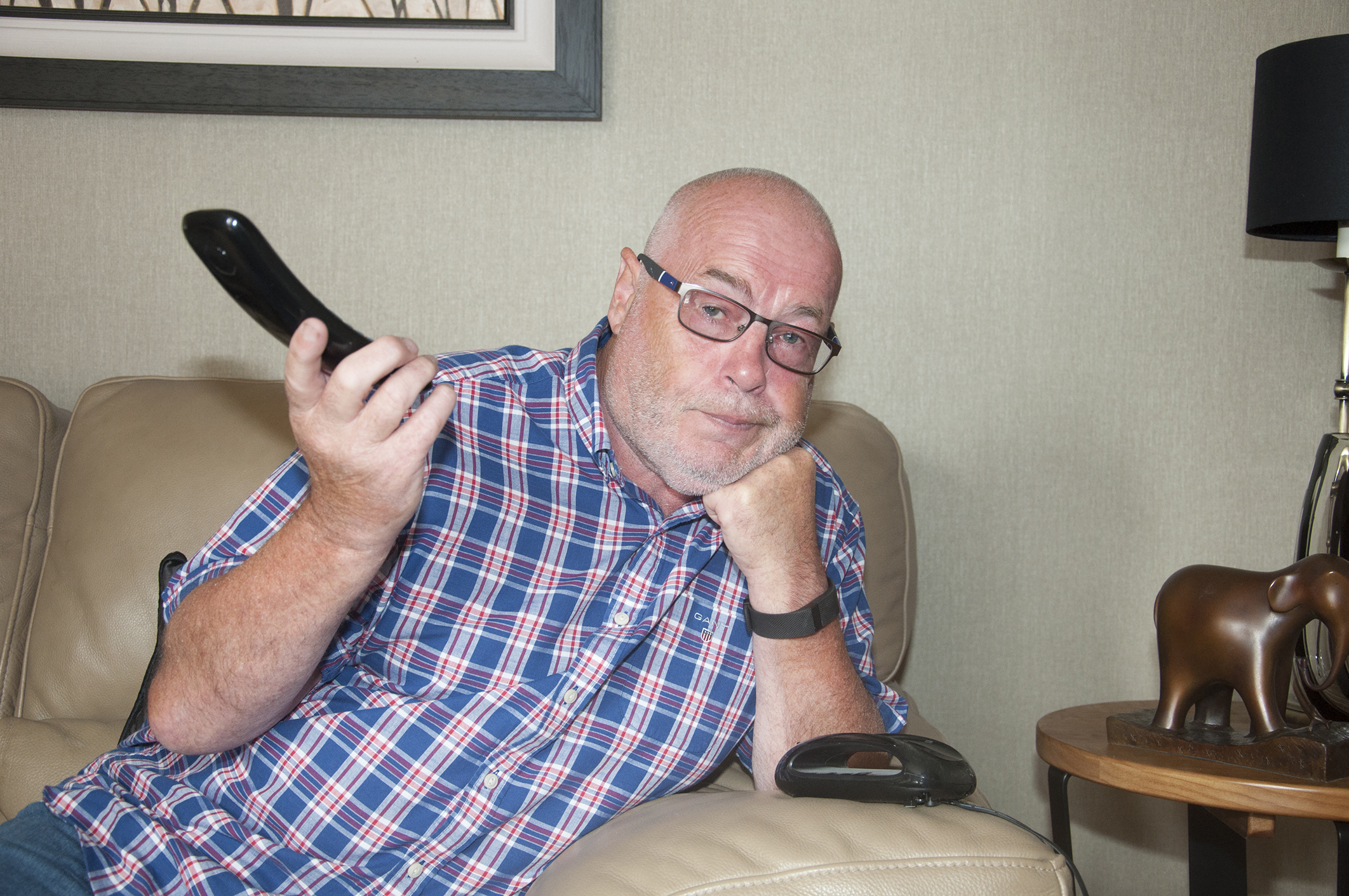 Hanging up - Councillor David Fairweather has been left disgusted by the tales of nuisance callers.