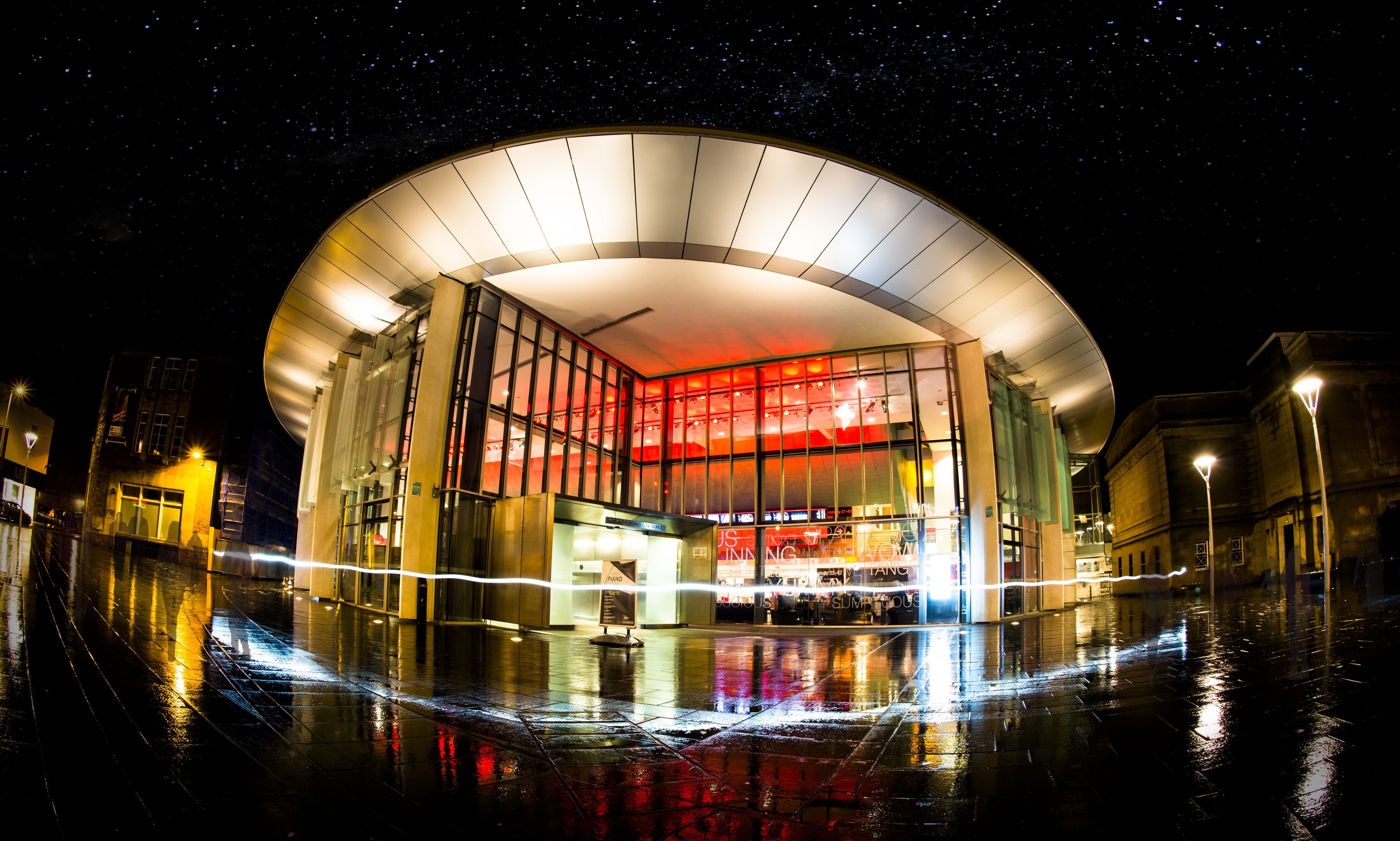 Perth Concert Hall at night