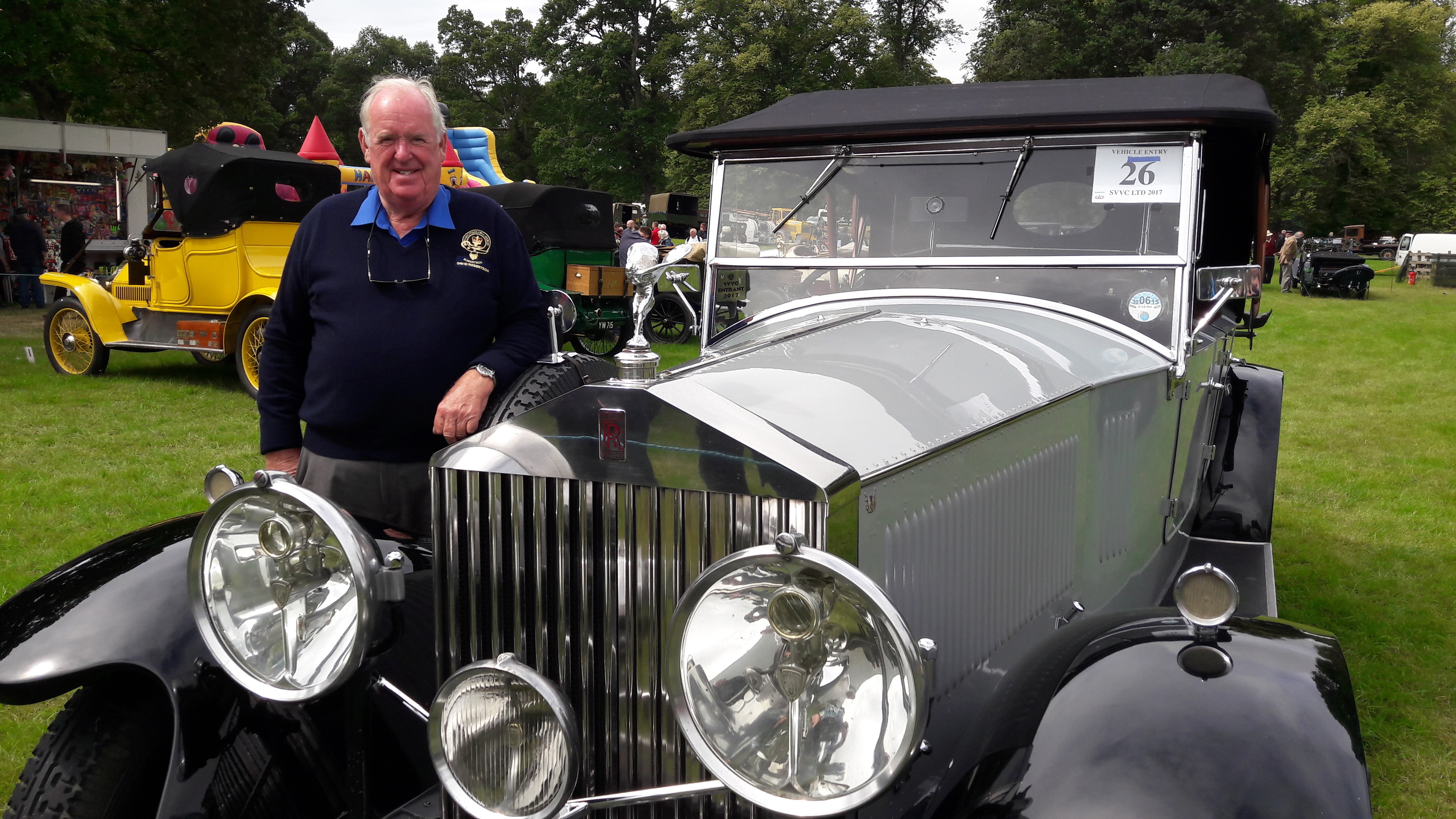 David Robertson and his Rolls Royce Phantom II