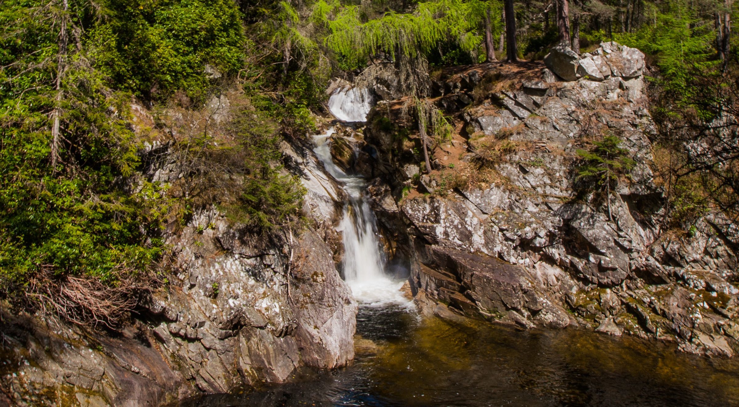 A section of the Falls of Bruar.