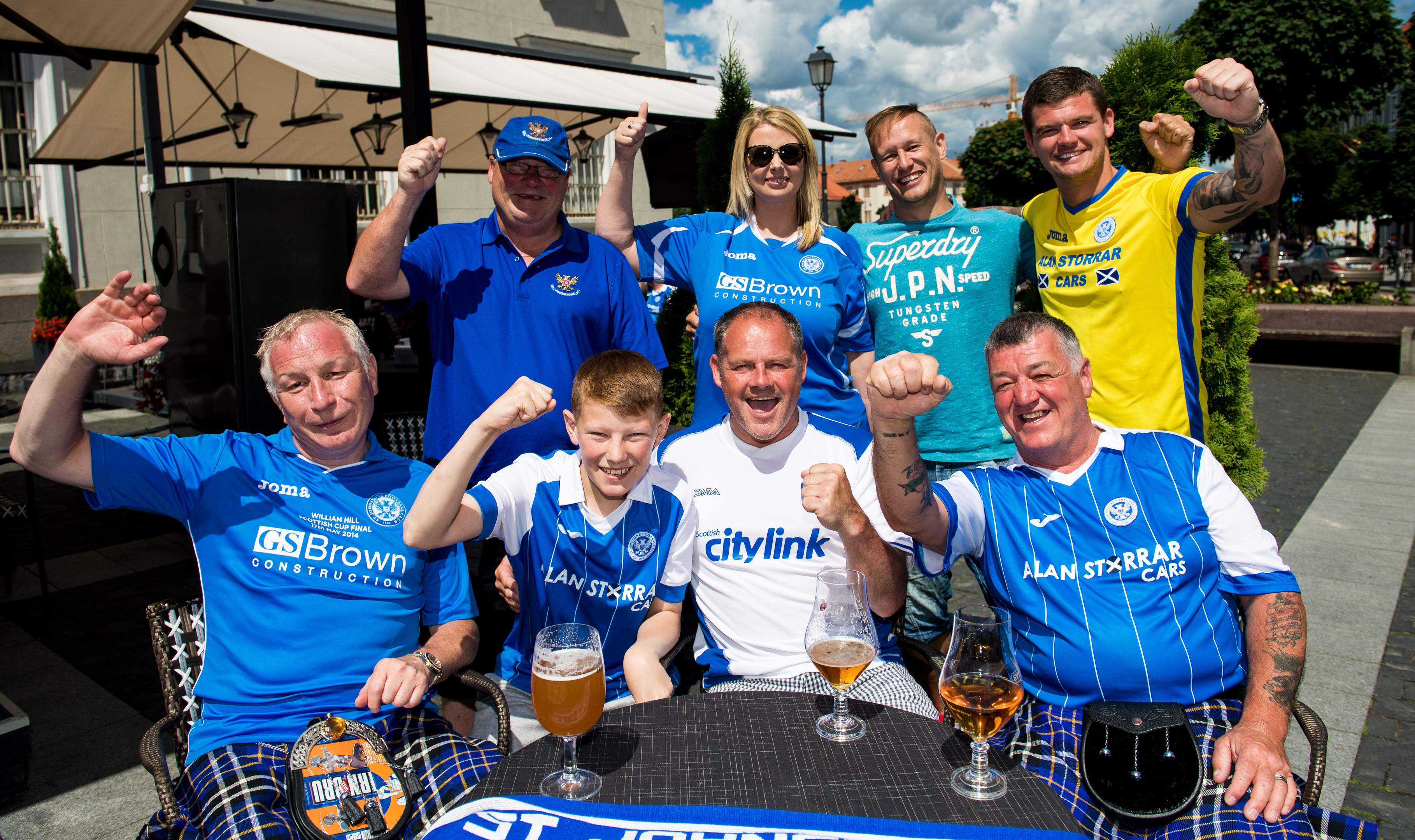 St Johnstone fans ahead of the match.