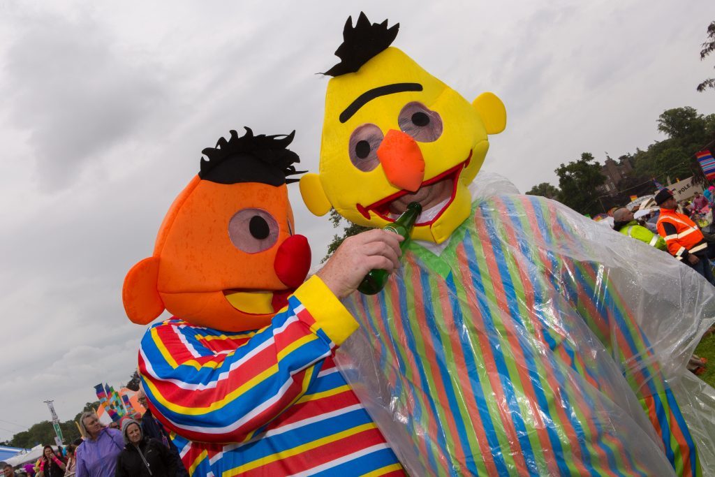 Bert and Ernie are Barry McQueen (55) and Gary Greenall (47) from Glasgow