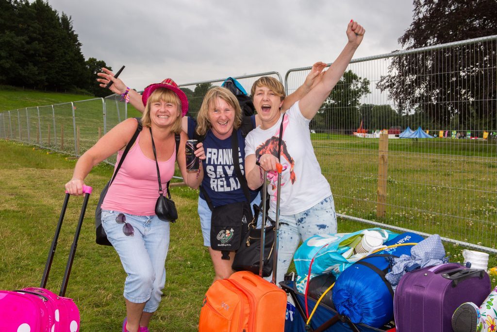 Marie Lang (49), Catrona Lang (48) and Nicola Tavendale (48) from Campbeltown are very excited to be at Rewind