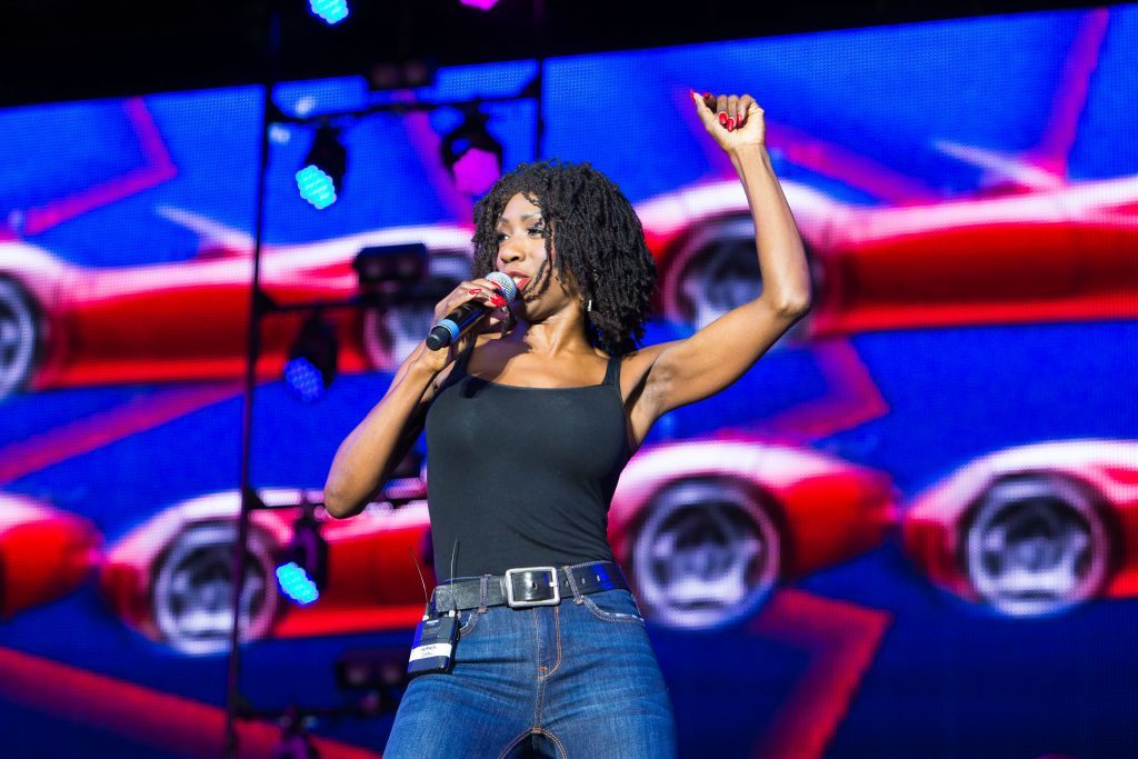 Heather Small performs at Rewind Festival