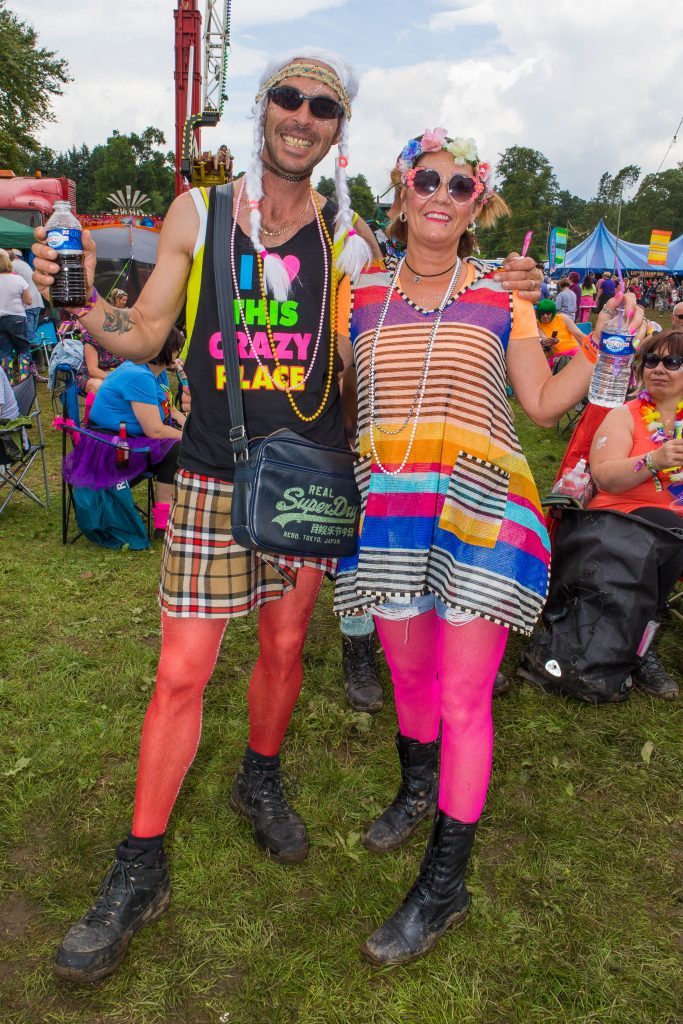 Kenny WIlson (42) and Gillian Wilson (51) from Dumfries at Rewind Festival 2017.