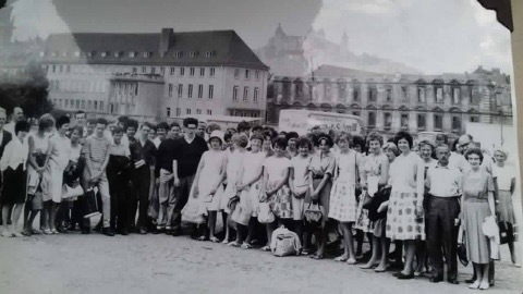 The photo from 55 years ago shows one of the first exchange trips to Wurzburg.