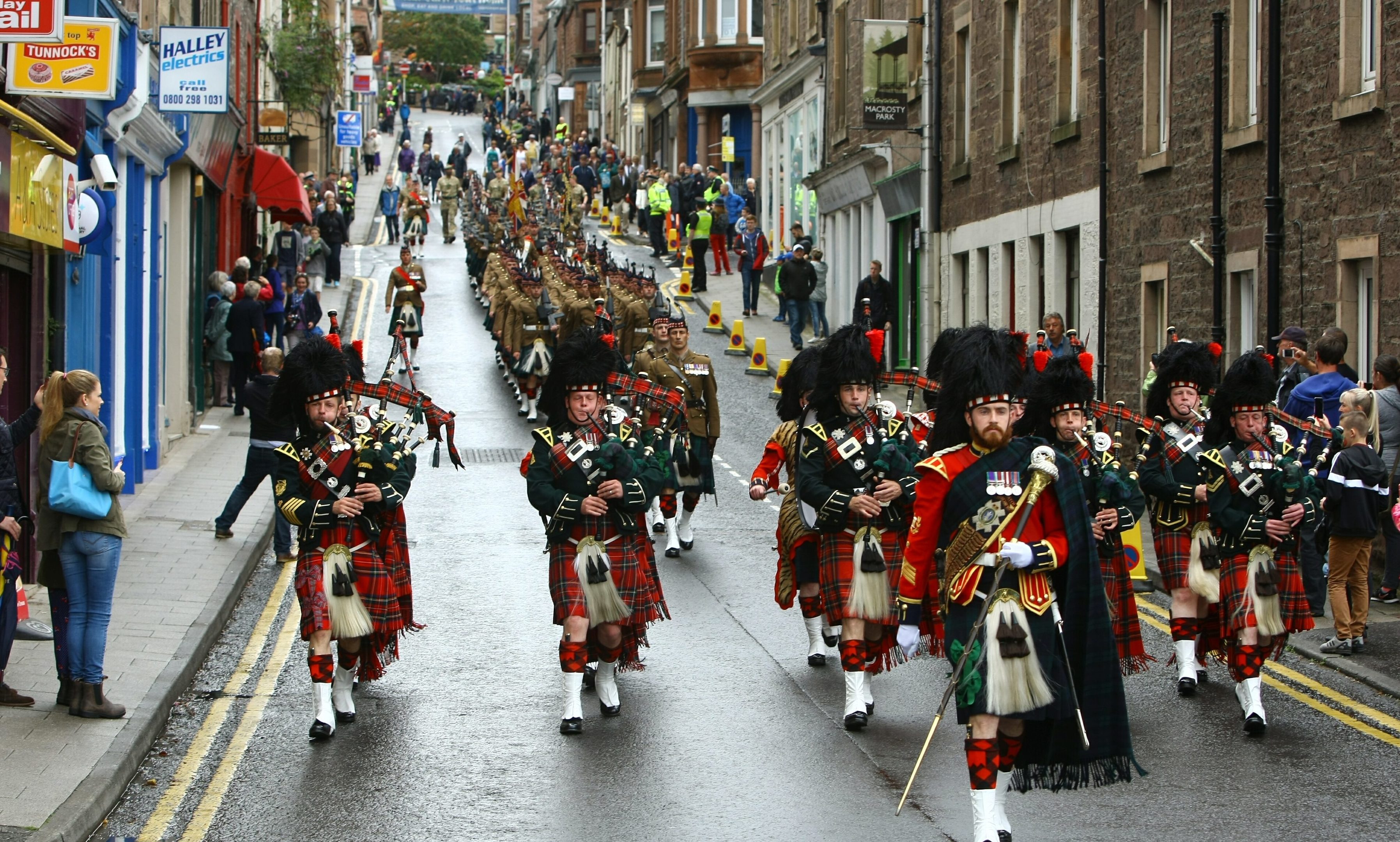 The Passchendaele procession in Crieff