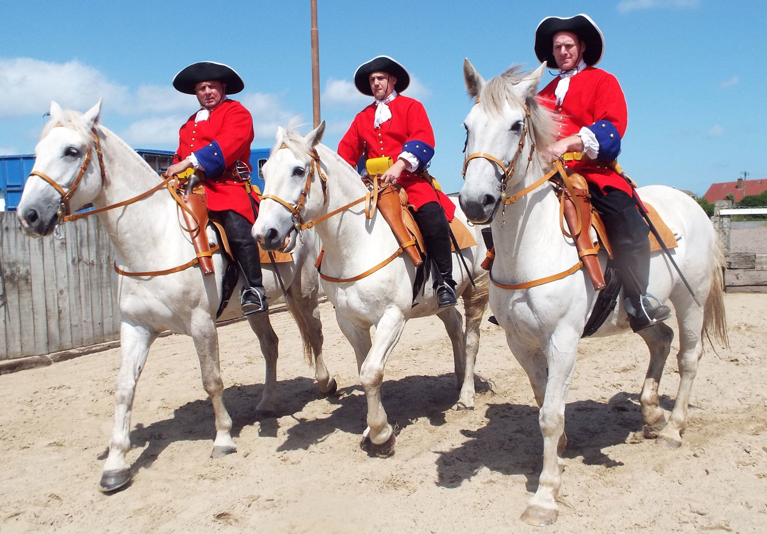 The Scots Greys drill for battle at Killiecrankie