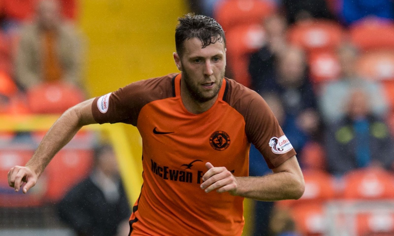 Brechin;s on-loan Dundee United defender Lewis Toshney.