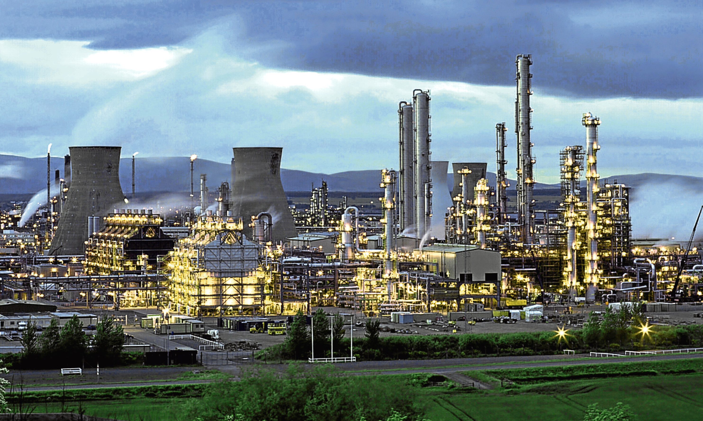The Ineos-owned refinery at Grangemouth, which employs around 1,300 people.