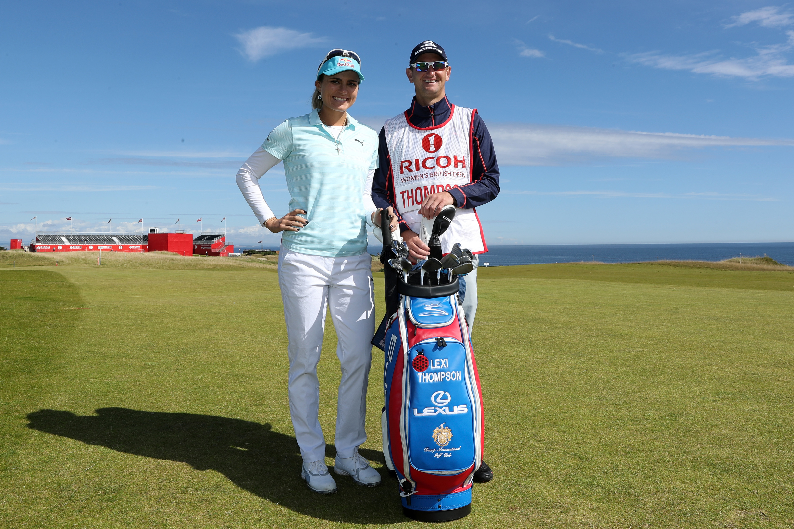 Lexi Thompson and caddie Kevin McAlpine, whose local knowledge could be crucial in this week's RICOH Women's British Open.
