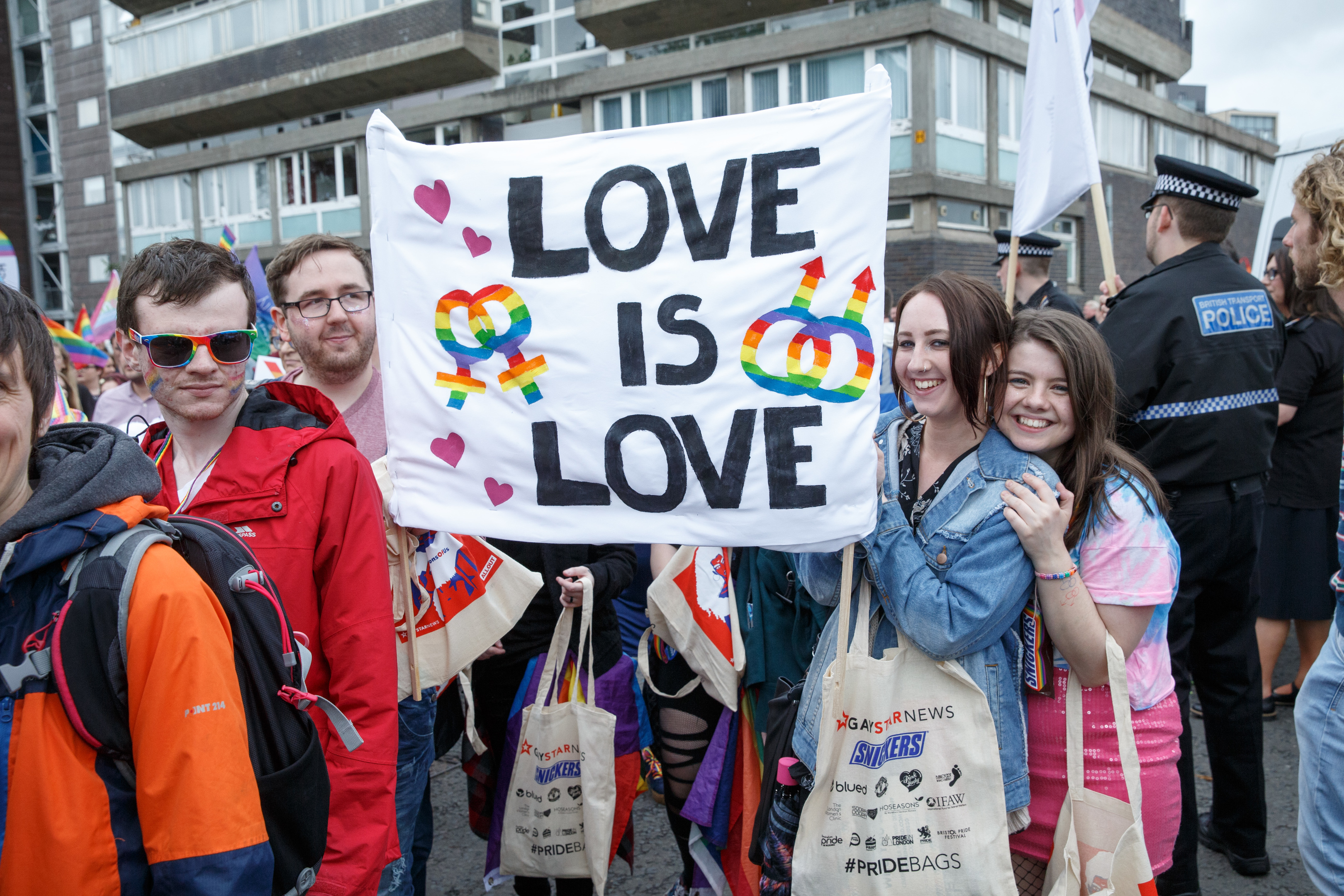 A Glasgow Pride march earlier this month.