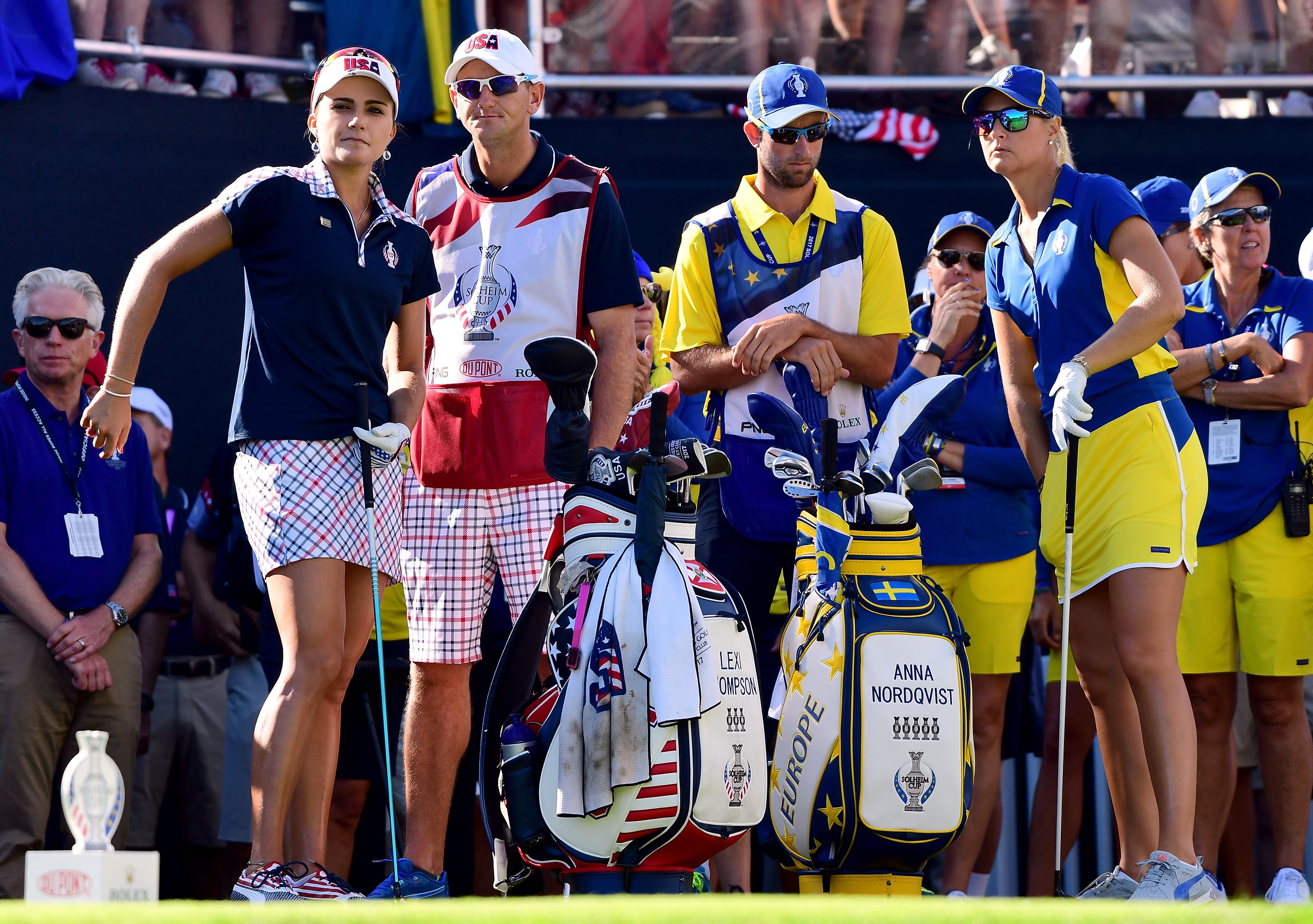 Anna Nordqvist and Lexi Thompson played one of the classic matches on the final day of the Solheim Cup.