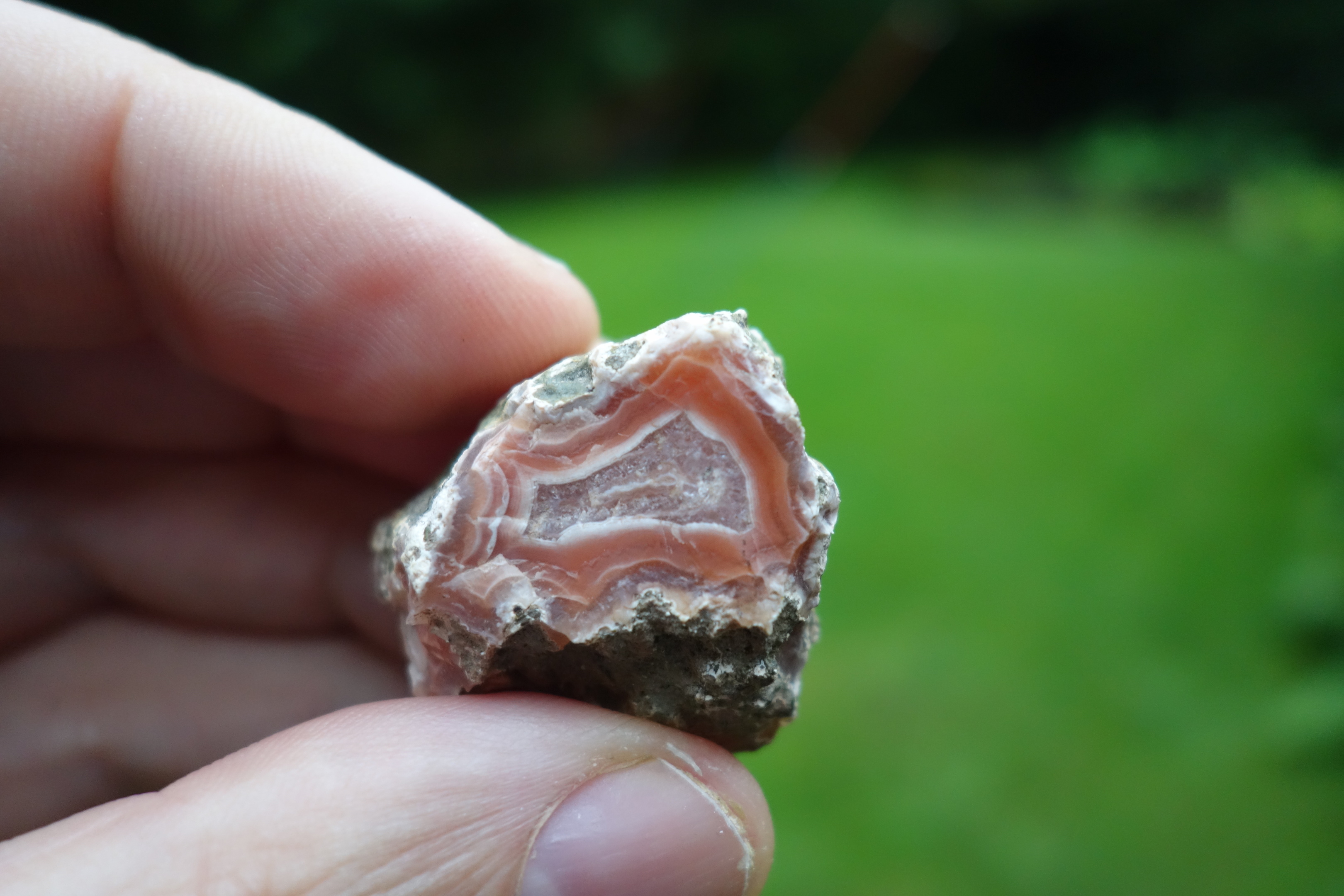 Agate that Keith found in the Ochils.