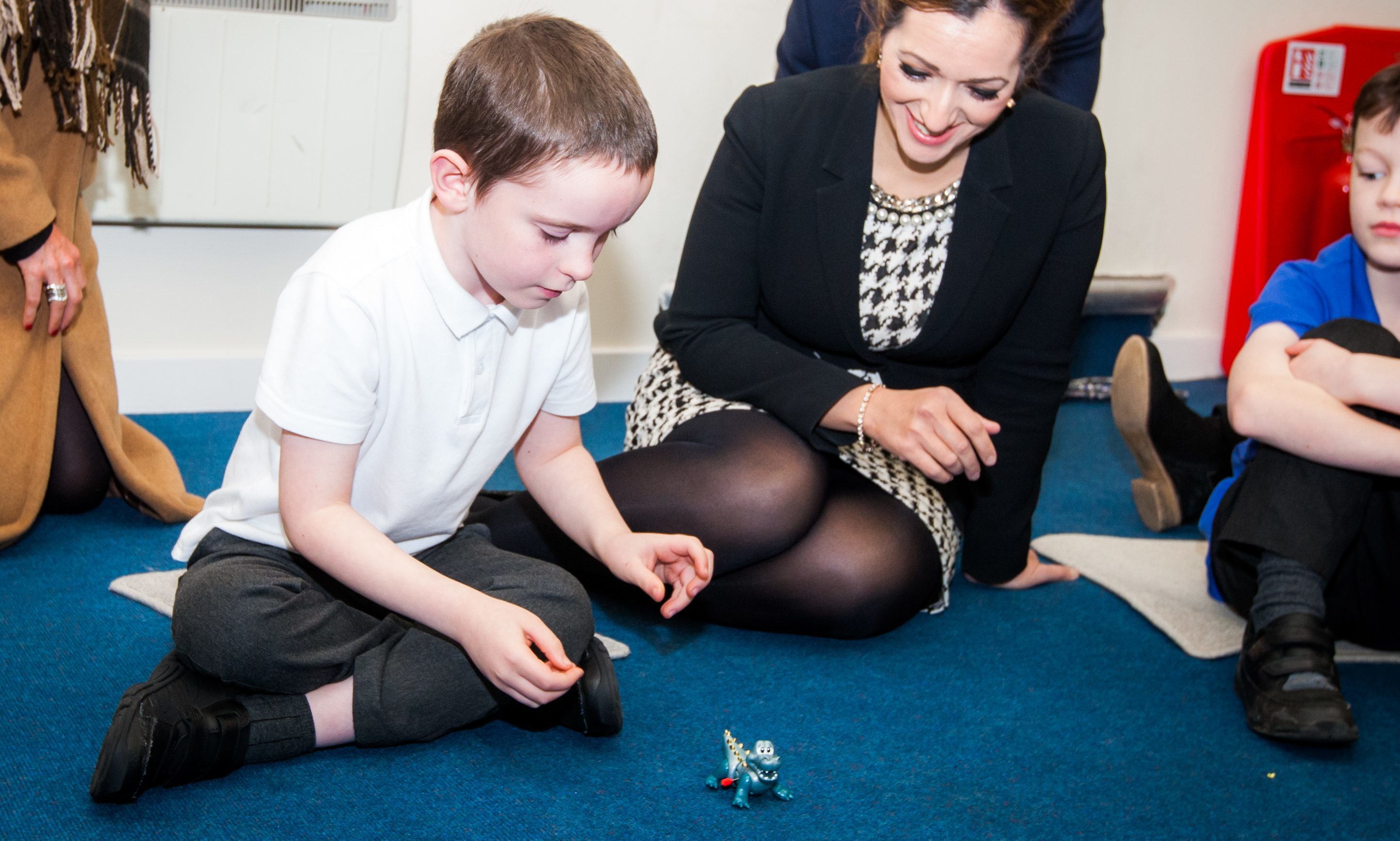 Tasmina Ahmed-Sheik during a visit to Perth Autism Support in November 2016.